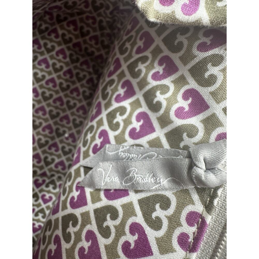 Vera Bradley Priscilla Pink Purse, Frame Bag, Soft Pink White Magnetic, Retired - Picture 4 of 16
